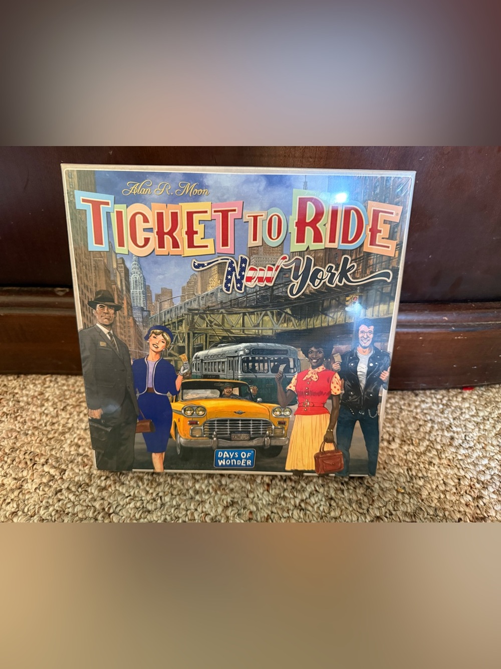 Ticket to Ride: New York Board Game - Yellow/Blue Edition by Days of Wonder